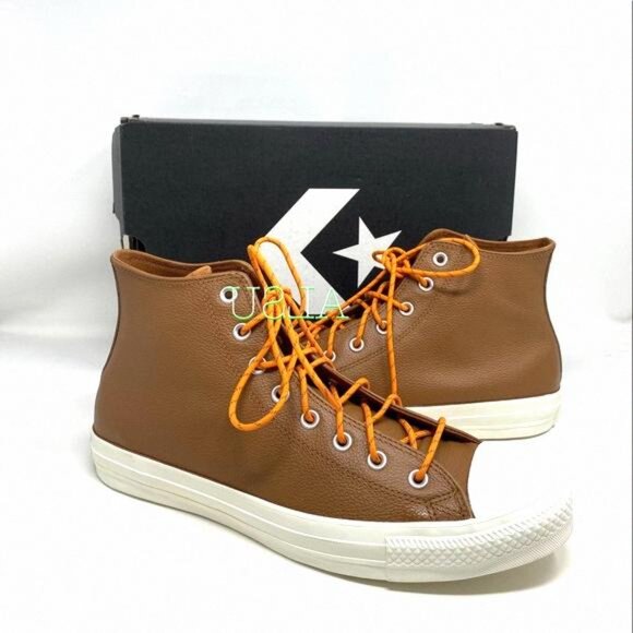 💖MEGA SALE💖Converse Chuck Taylor AS High Leather 163337C Women’s Skate Tan - Picture 2 of 16